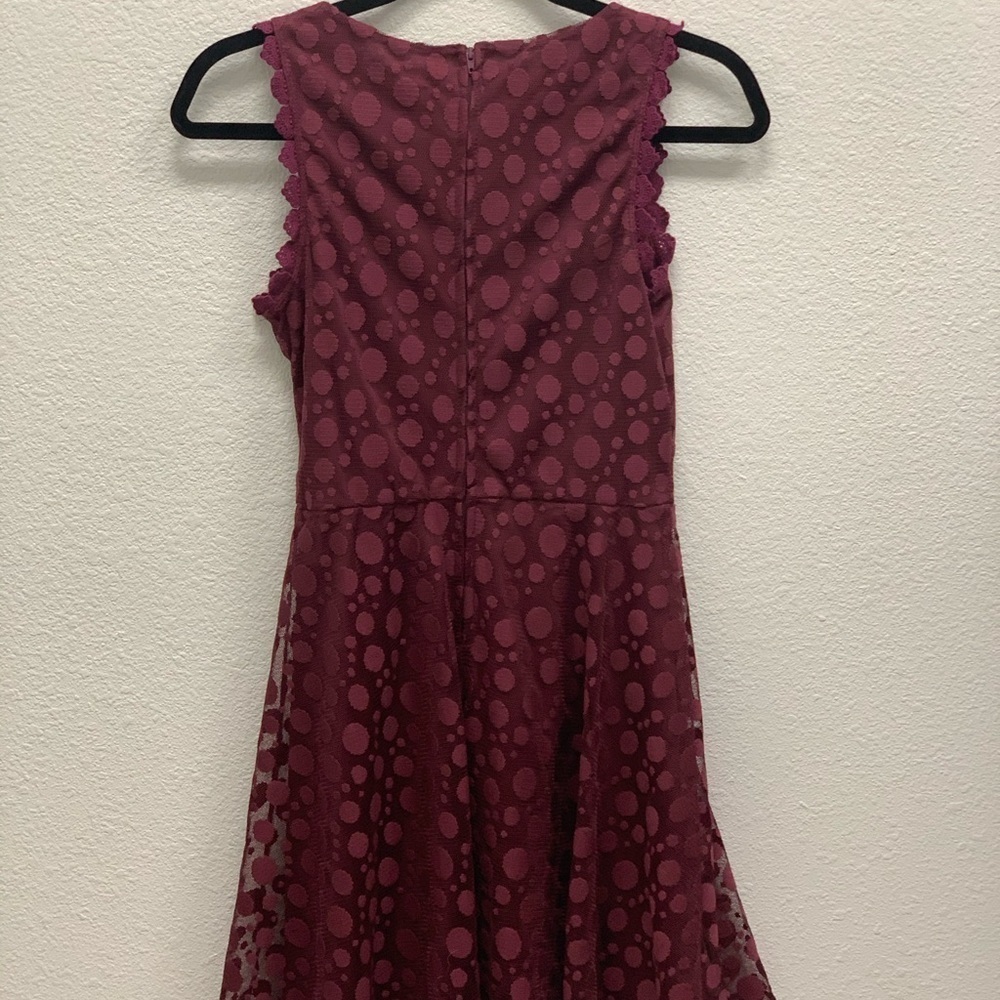 Lily Rose Maroon juniors dress - Picture 3 of 5